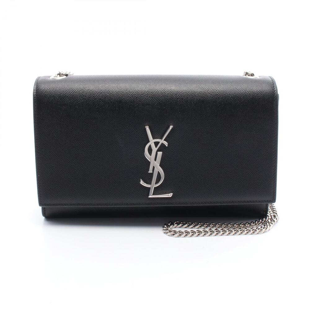 Saint Laurent Paris Kate Shoulder Bag Leather Black